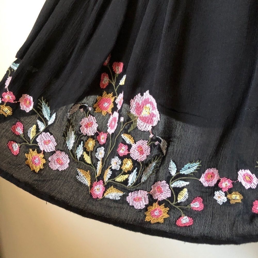 Free People Black Te Amo Babydoll Mini Dress - Picture 6 of 9